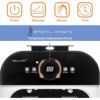 フットバス温度調節ジェットローラーGideonLuxuryFootSpaBathMassagerwithHeat_HeatedFootSoak-4BubblingWaterJets+6RollingMassageWheels+SoothingBlueLEDLight
