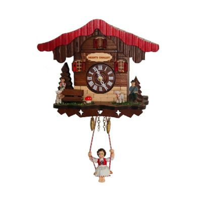 壁掛け時計 ドイツ製 からくり時計風 ウォールクロック German Clock Quartz Heidi's Chalet  Engstler
