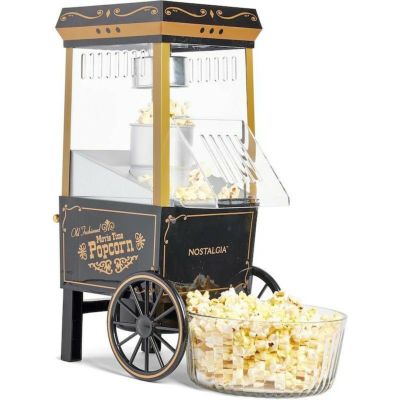 ポップコーンメーカー ビンテージ 車輪付き Nostalgia Vintage Hot-Air Popcorn Maker Machine