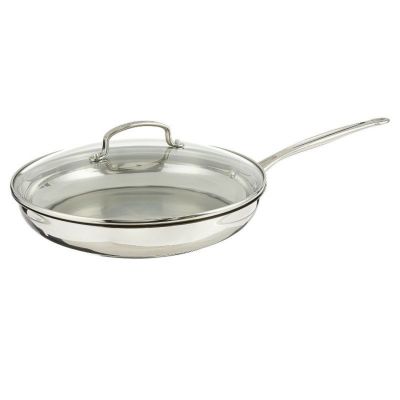 クイジナート フライパン フタ付 直径30cm　IH可 Cuisinart 722-30G Skillet with Glass Cover, Chef's Classic Collection