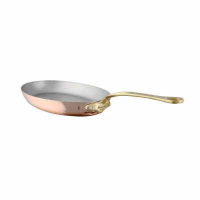 ムヴィエール モービル オーバルパン 銅　真鍮ハンドル付 楕円 Mauviel M'Heritage M'150 B Copper Oval Frying Pan With Brass Handle　672530