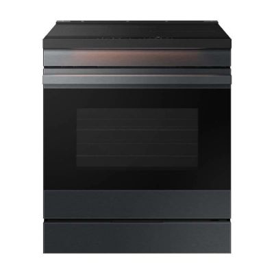 オーブン 電子レンジ IHレンジ 4口 178L マットブラック Samsung Bespoke 6.3 cu. ft. Smart Slide-In Induction Range 家電