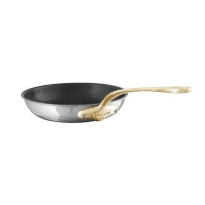 ムヴィエール モービル フライパン ステンレス　Mauviel M'COOK B 5-Ply Nonstick Round Frying Pan With Brass Handle 11-In 354228