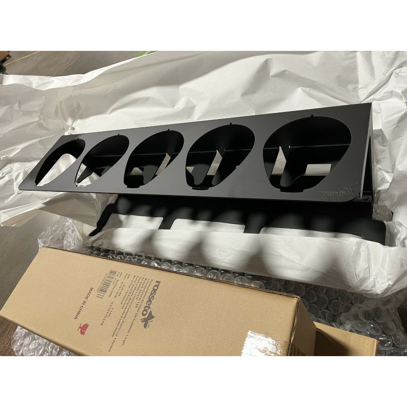 フードディスペンサーアクリル4.9L5連ウォルナットトレーRossetoEZ-SERV1.3Gal.5-ContainerTabletopDispenserwithWalnutTrayEZ522【代引不可】