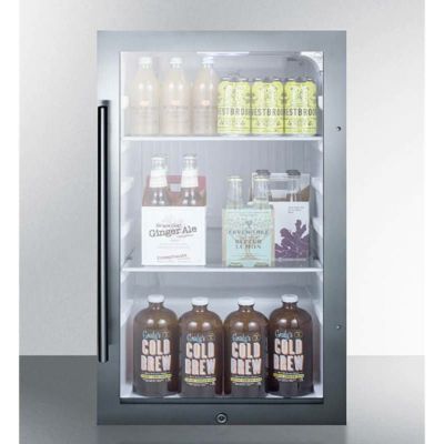 サミット 屋外対応 冷蔵庫 幅48cm 89L Summit 19 Inch Outdoor Commercial Beverage Center with 3.13 Cu. Ft. Capacity SPR489OS【代引不可】 家電