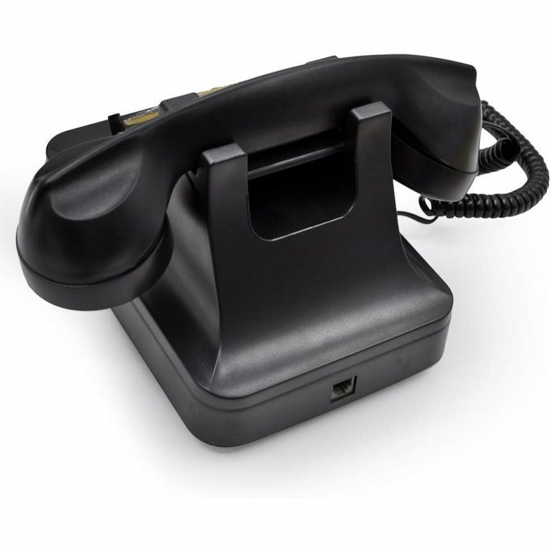 電話ダイヤル式黒電話レトロアンティークビンテージブラックIRISVORotaryDialTelephoneRetroOldFashionedLandlinePhoneswithClassicMetalBell,CordedPhonewithSpeakerandRedialFunctionforHomeandDecor