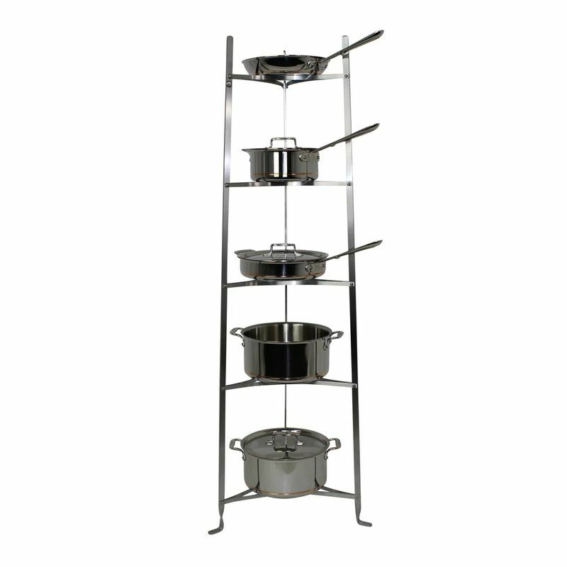 【送料無料】クックウェアスタンドおしゃれな鍋置き棚6段OldDutch60"CookwareStand