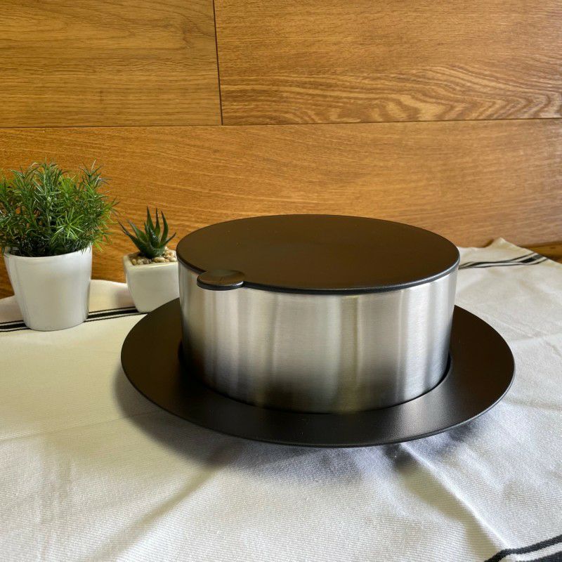 サービングボウルサーモミックス保温2.3QthermomixRoundServingBowlSilver