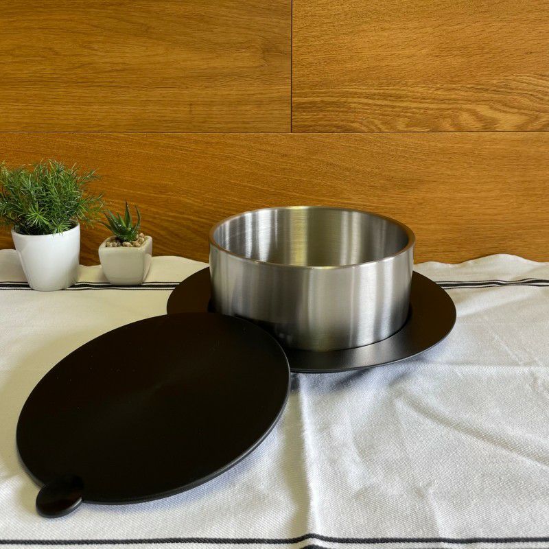 サービングボウルサーモミックス保温2.3QthermomixRoundServingBowlSilver