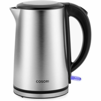 熱くならない 電気ケトル 1.5L ステンレス COSORI Electric Kettle, Cool-Touch Double Wall Stainless Steel Insulated, Automatic Shut Off & Boil-Dry Protection, Durable Tea Kettle Boiler & Heater, 1.5L/150