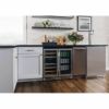 ビルトイン冷蔵庫アンダーカウンター最大80缶カウンター下ブラック幅38cmEdgeStarCBR902SG15InchWide80CanBuilt-InBeverageCoolerwithBlueLEDLighting【代引不可】家電