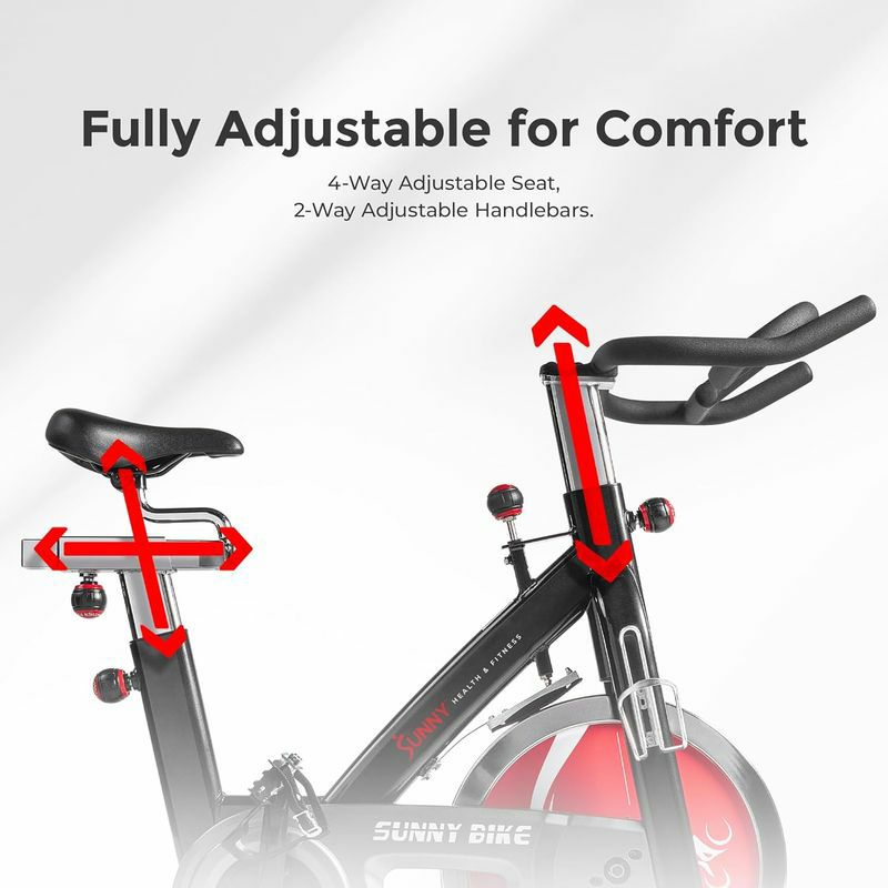 フィットネスバイクエアロバイクエクササイズバイクフライホイール静音ホームジムトレーニングPYHIGHIndoorCyclingBikeBeltDriveStationaryBicycleExerciseBikeswithLCDMonitorforHomeCardioWorkoutBikeTraining-Black