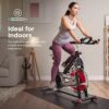 フィットネスバイクエアロバイクエクササイズバイクフライホイール静音ホームジムトレーニングPYHIGHIndoorCyclingBikeBeltDriveStationaryBicycleExerciseBikeswithLCDMonitorforHomeCardioWorkoutBikeTraining-Black
