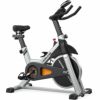 フィットネスバイクエアロバイクエクササイズバイクフライホイール静音ホームジムトレーニングPYHIGHIndoorCyclingBikeBeltDriveStationaryBicycleExerciseBikeswithLCDMonitorforHomeCardioWorkoutBikeTraining-Black