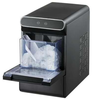 卓上 アイスメーカー 製氷機 ナゲット クラッシュ VEVOR Nugget Ice Maker, 37lbs/24H, with Self Cleaning, with Ice Scoop and Basket, Stainless Steel Ice Machine 家電