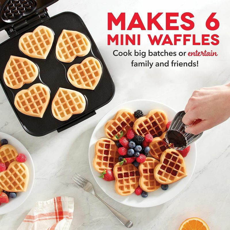 ミニワッフルメーカー直径10cm4枚ダッシュDashDMMW400GBGT04MultiMiniFourWaffleMaker4InchDualNon-stickSideswithQuickRelease&EasytoClean家電