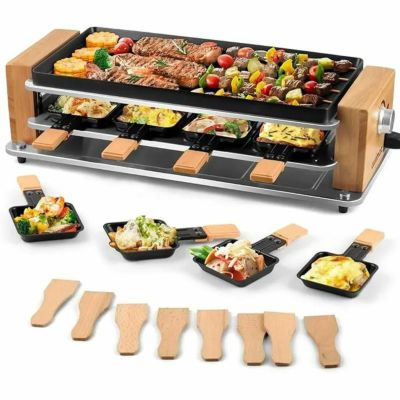 ラクレットグリル 6人用 ガラスグリルトップ オーブン フランス